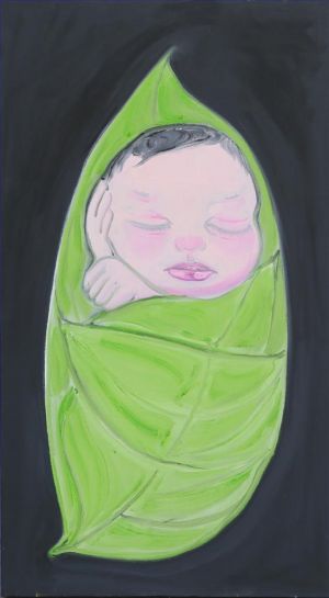 zeitgenössische kunst von Zhou Qing - Als Qinger ein Baby war