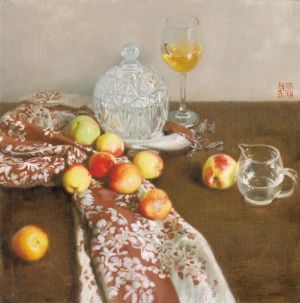 Zeitgenössische Ölmalerei - Der Duft von Früchten