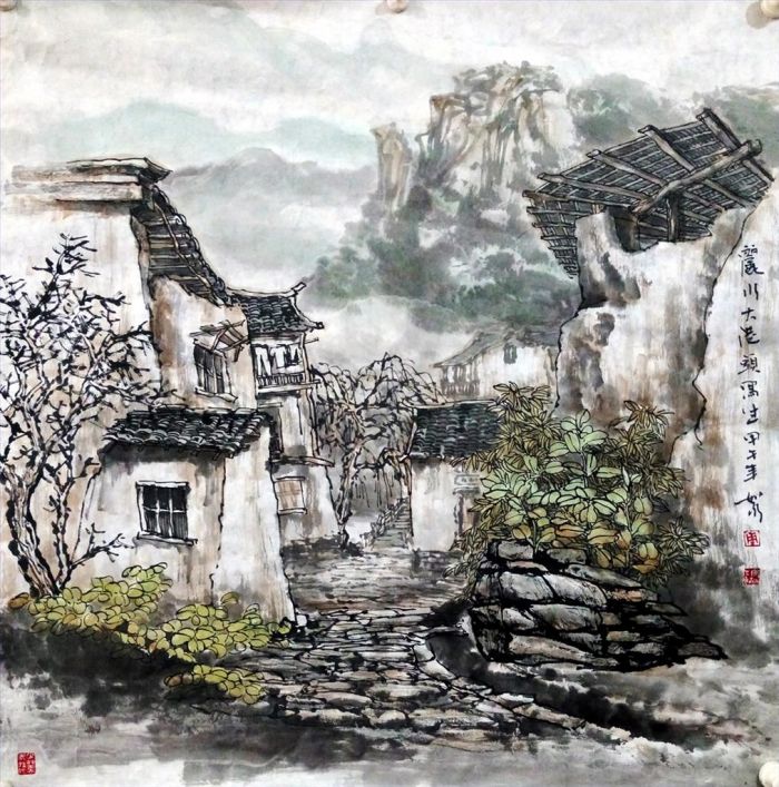 Zhou Rushui Chinesische Kunst - Landschaft 2