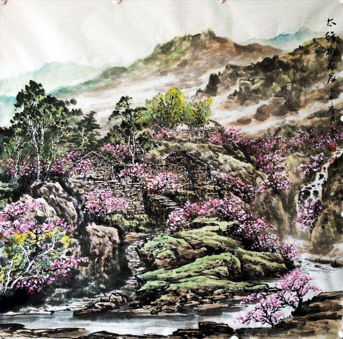 Zhou Rushui Chinesische Kunst - Landschaft 3