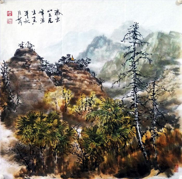 Zhou Rushui Chinesische Kunst - Landschaft 4