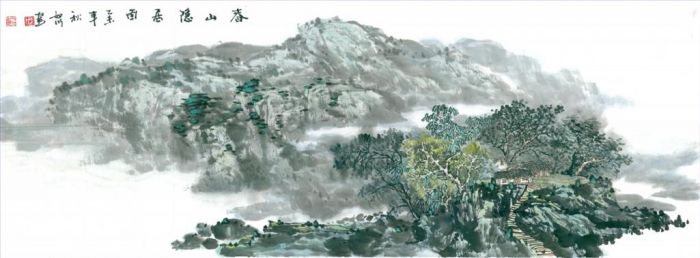 Zhou Rushui Chinesische Kunst - Landschaft 7