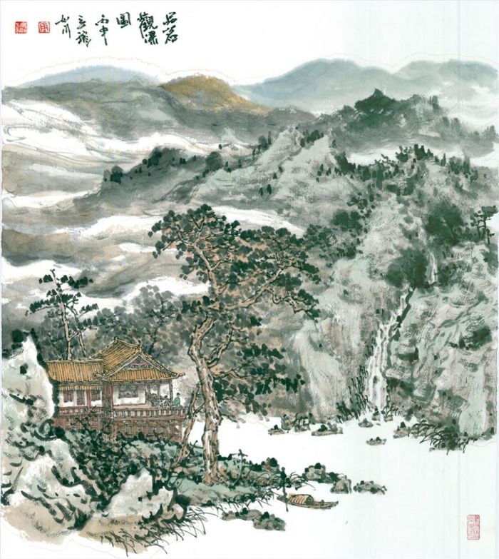 Zhou Rushui Chinesische Kunst - Landschaft 8