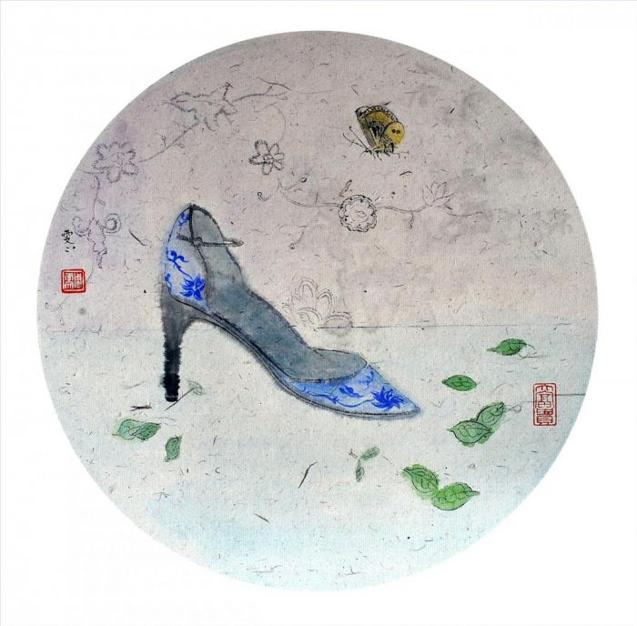Zhou Wenwen Chinesische Kunst - Blaues und weißes Porzellan 7 Duft 2