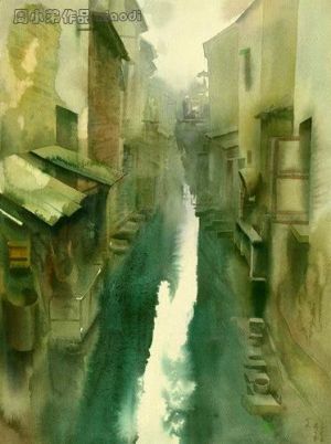 zeitgenössische kunst von Zhou Xiaodi - Wassergasse