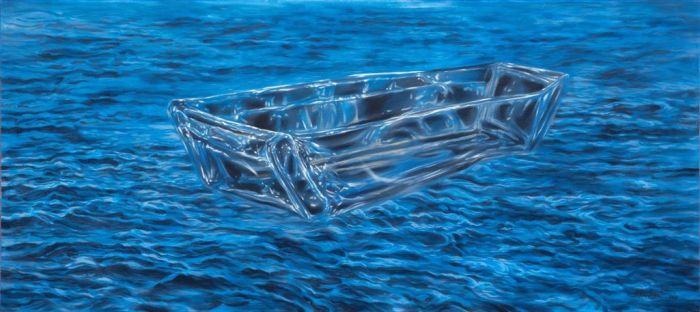 Zhu Hai Ölgemälde - Über das Meer