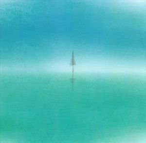 zeitgenössische kunst von Zhu Jian - Schwerkraftspiegel aus Blau und Grün 5