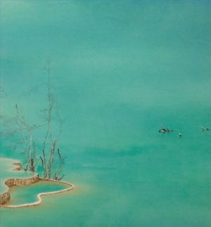 zeitgenössische kunst von Zhu Jian - Schneebedeckte Landschaft 2