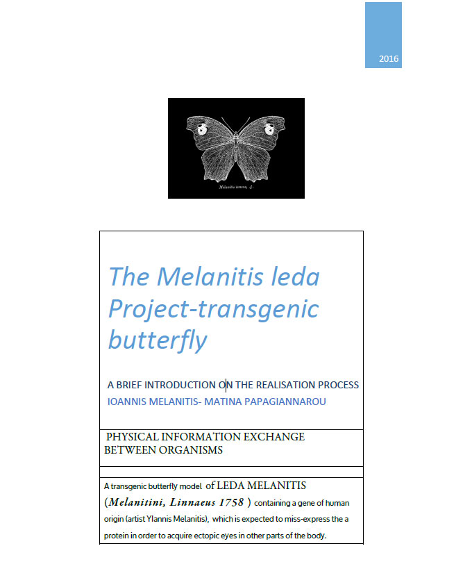 Das Model von genetisch veränderten Schmetterlingen mit menschlichen Genen