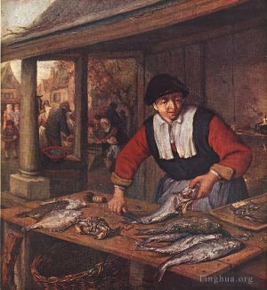 Adrian van Austad Werk - Die Fischfrau