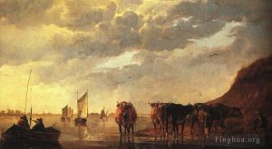 Aelbert Jacobsz Cuyp Werk - Hirte mit Kühen am Fluss