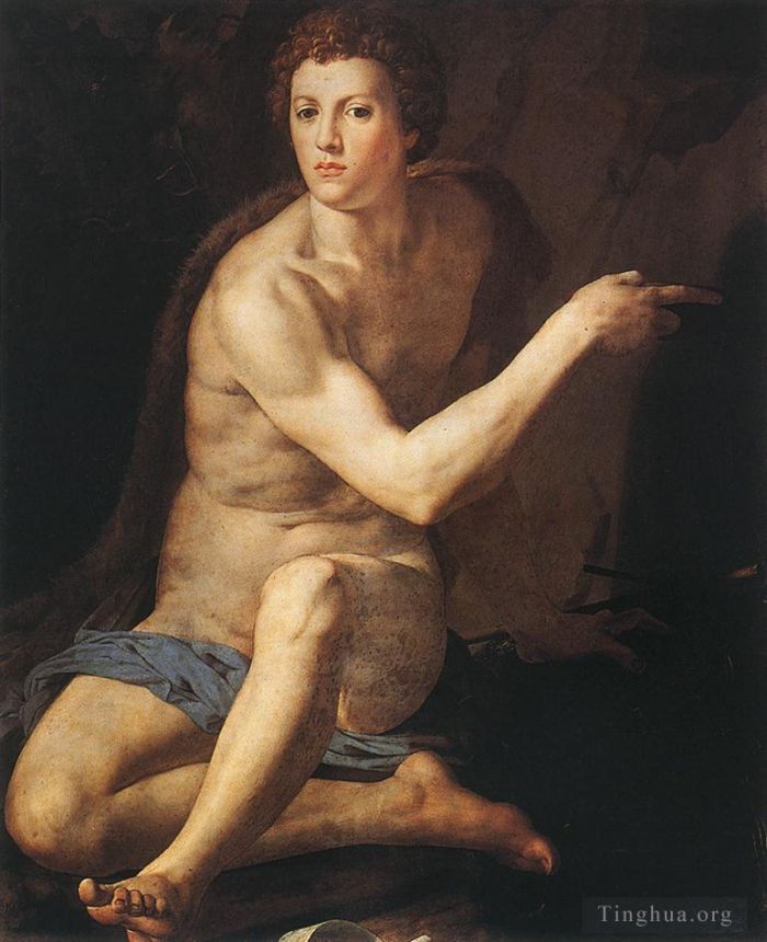 Agnolo di Cosimo Ölgemälde - Johannes der Täufer