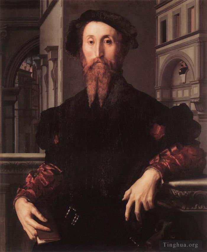 Agnolo di Cosimo Ölgemälde - Porträt von Bartolomeo Panciatichi