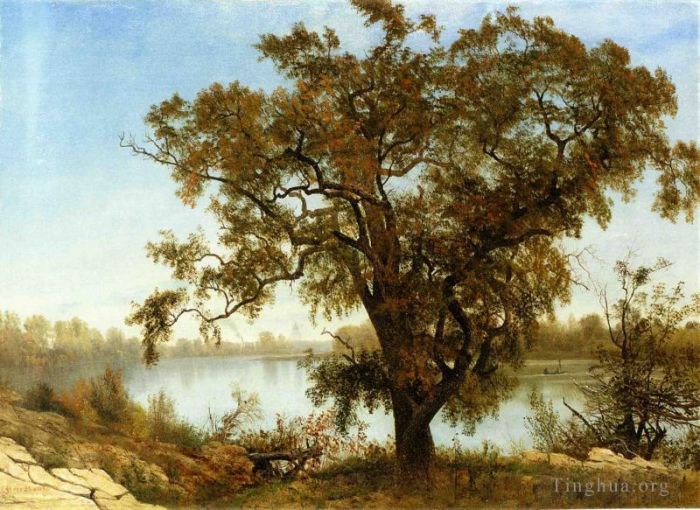 Albert Bierstadt Ölgemälde - Ein Blick von Sacramento