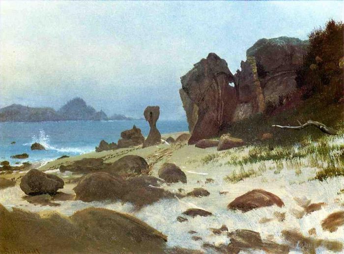 Albert Bierstadt Ölgemälde - Bucht von Monterey