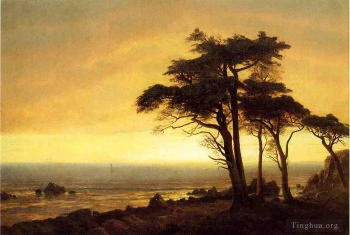 Albert Bierstadt Ölgemälde - Kalifornische Küste