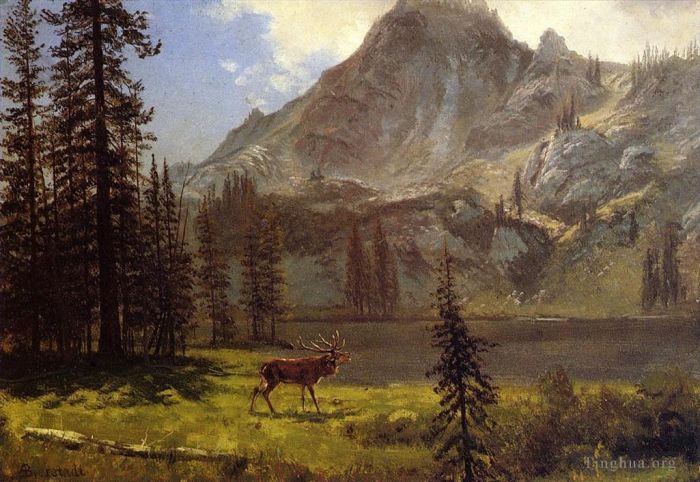 Albert Bierstadt Ölgemälde - Ruf der Wildnis