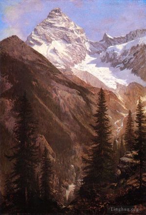 Albert Bierstadt Werk - Asulkan-Gletscher der kanadischen Rocky Mountains