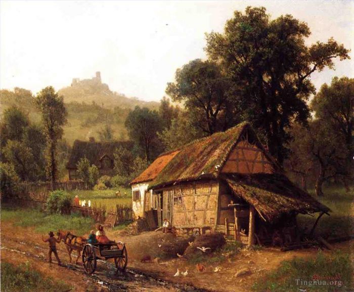 Albert Bierstadt Ölgemälde - In den Ausläufern