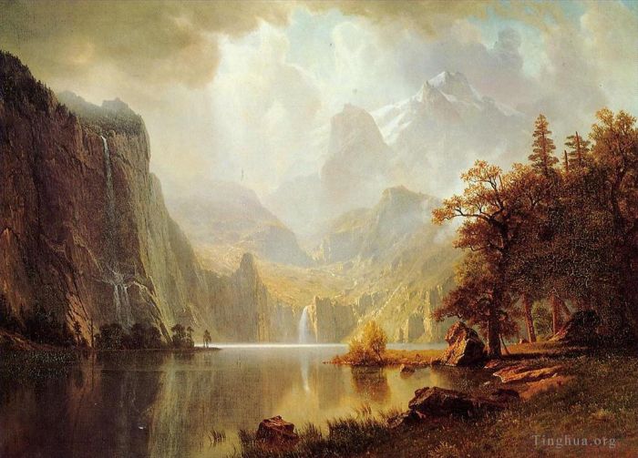 Albert Bierstadt Ölgemälde - In den Bergen