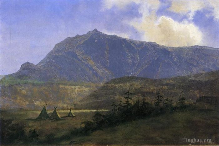 Albert Bierstadt Ölgemälde - Indianerlager