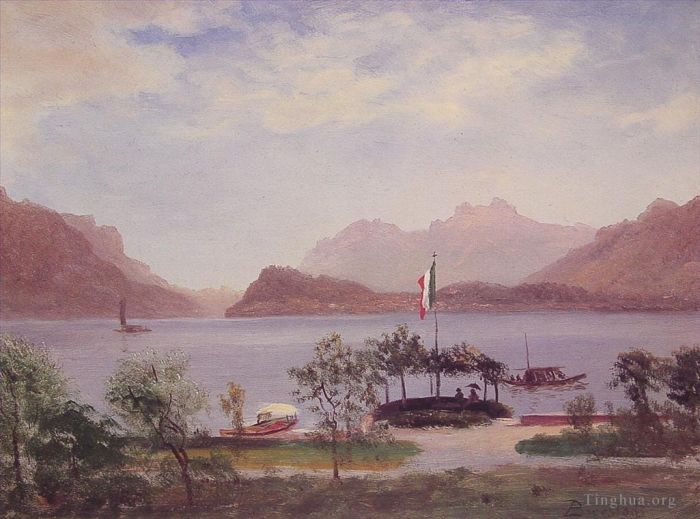 Albert Bierstadt Ölgemälde - Italienische Seeszene