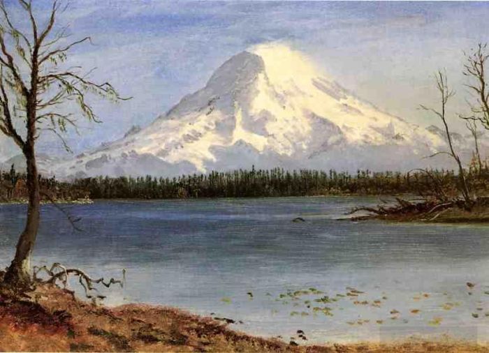Albert Bierstadt Ölgemälde - See in den Rocky Mountains