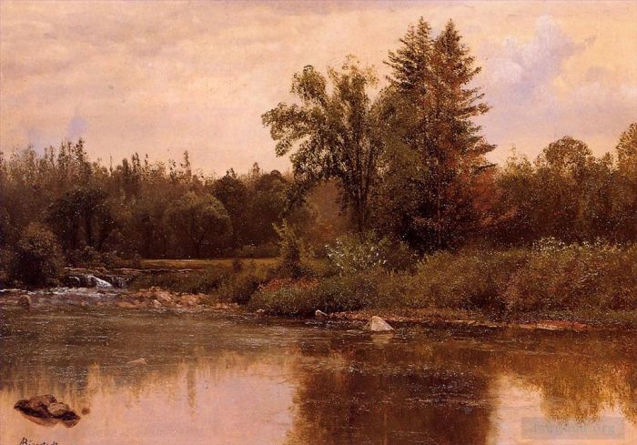 Albert Bierstadt Ölgemälde - Landschaft New Hampshire