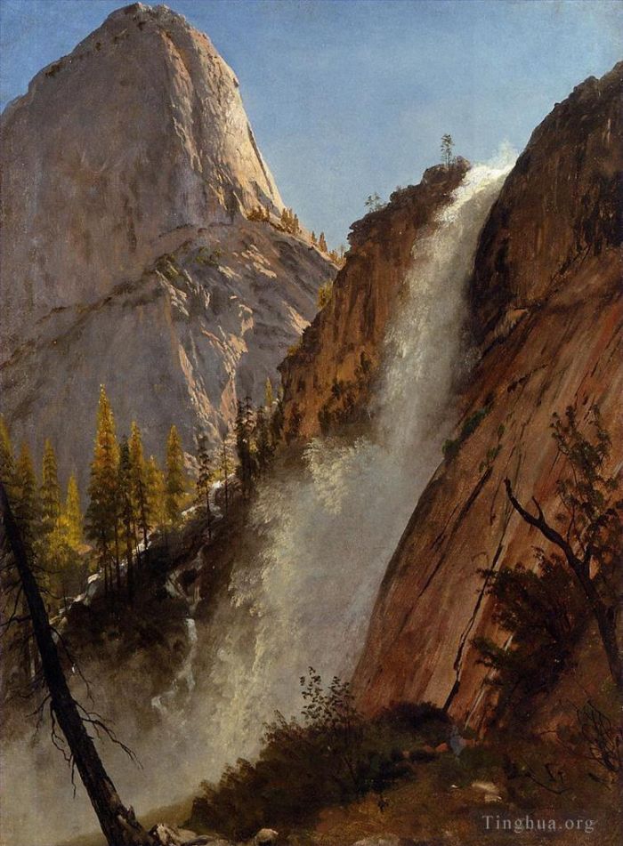 Albert Bierstadt Ölgemälde - Liberty Cam Yosemite