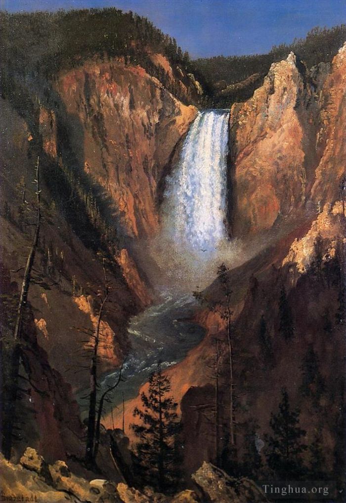 Albert Bierstadt Ölgemälde - Untere Yellowstone Falls