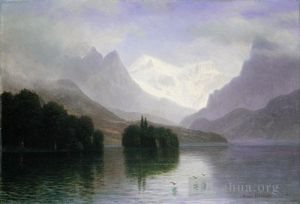 Albert Bierstadt Werk - Bergszene