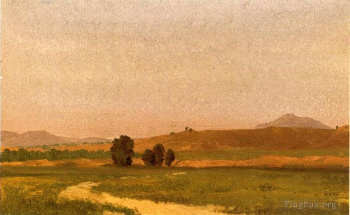 Albert Bierstadt Ölgemälde - Nebraska in den Ebenen
