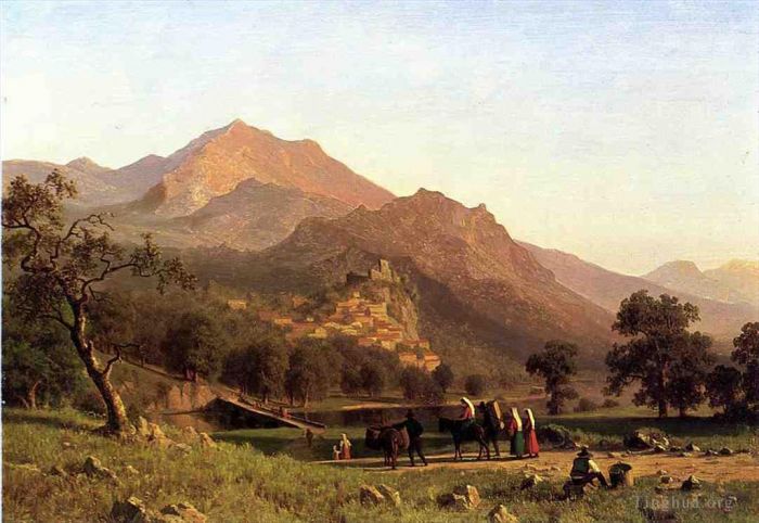 Albert Bierstadt Ölgemälde - Rocca de Secca