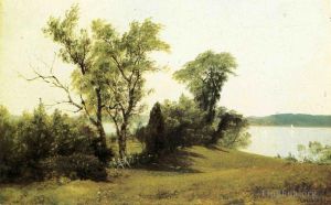Albert Bierstadt Werk - Segeln auf dem Hudson
