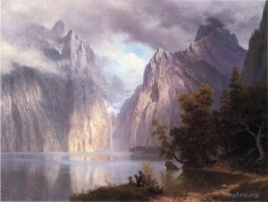 Albert Bierstadt Werk - Szene in der Sierra Nevada