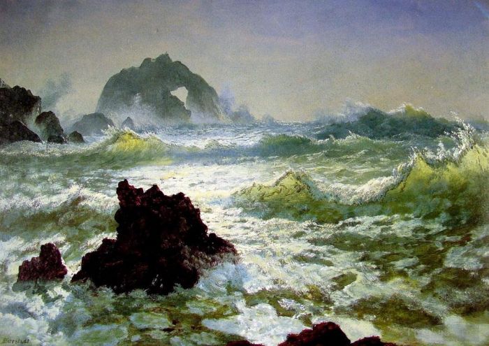 Albert Bierstadt Ölgemälde - Seal Rock Kalifornien
