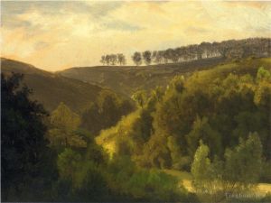 Albert Bierstadt Werk - Sonnenaufgang über Wald und Hain