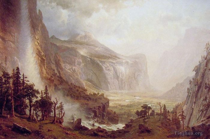Albert Bierstadt Ölgemälde - Die Kuppeln des Yosemite