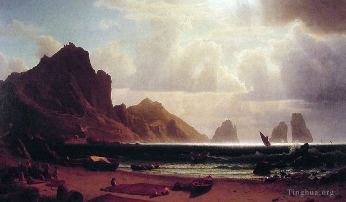 Albert Bierstadt Ölgemälde - Die Marina Piccola