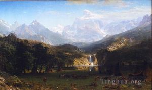 Albert Bierstadt Werk - Der Landers Peak der Rocky Mountains