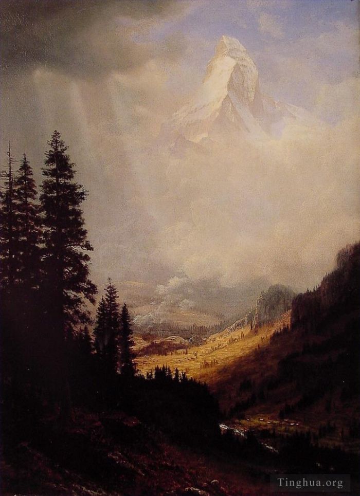Albert Bierstadt Ölgemälde - Das Wetterhorn