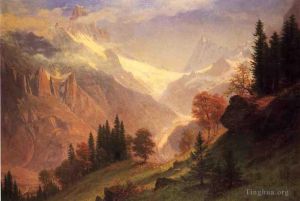 Albert Bierstadt Werk - Blick auf den Grindelwald