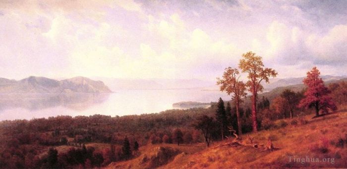 Albert Bierstadt Ölgemälde - Blick auf den Hudson