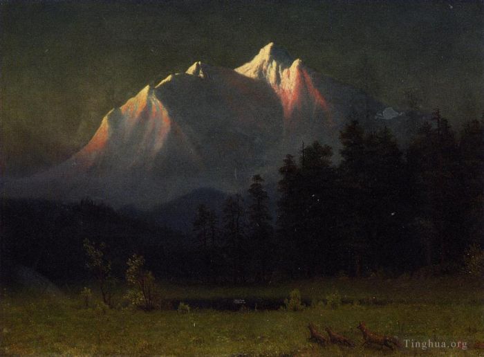 Albert Bierstadt Ölgemälde - Westliche Landschaft