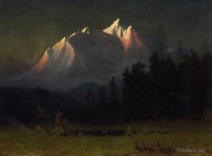 Albert Bierstadt Werk - Westliche Landschaft