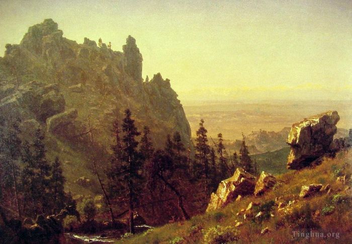 Albert Bierstadt Ölgemälde - Wind River Country