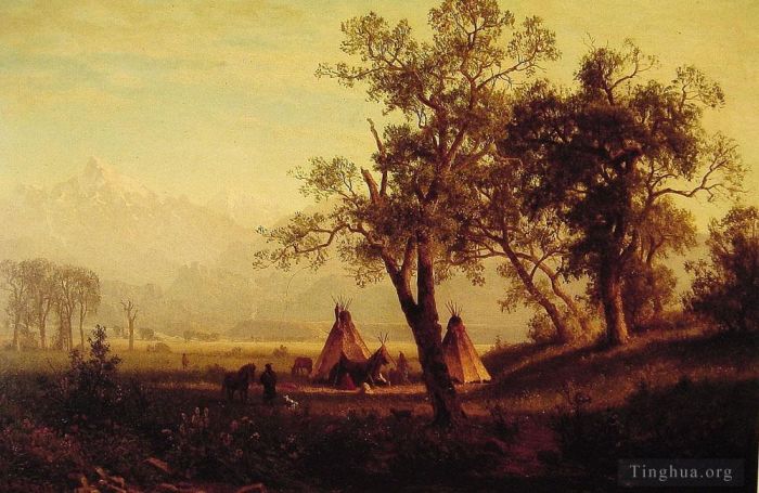 Albert Bierstadt Ölgemälde - Wind River Mountains
