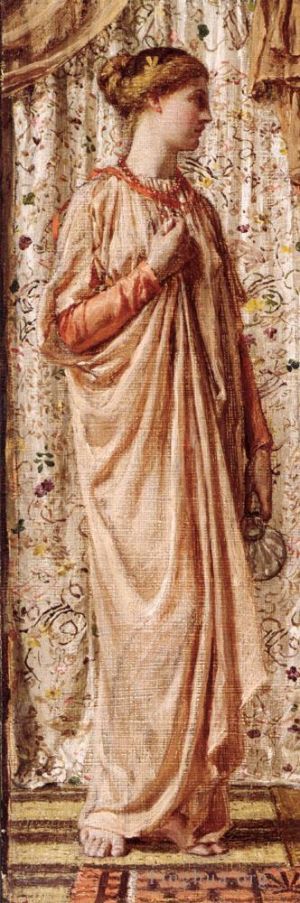Albert Joseph Moore Werk - Stehende weibliche Figur mit einer Vase