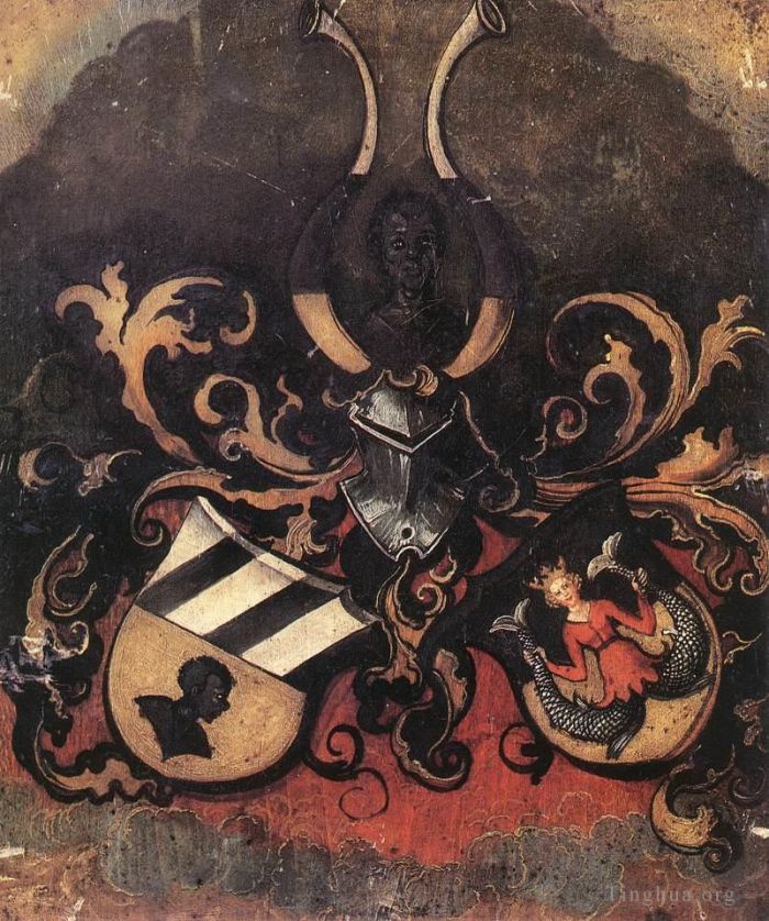 Albrecht Dürer Ölgemälde - Gemeinsames Wappen der Familien Tucher und Rieter