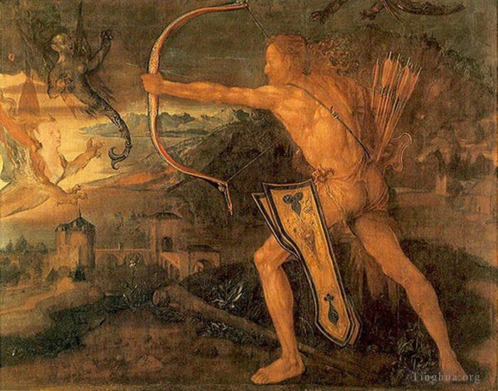 Albrecht Dürer Ölgemälde - Herkules tötet den Symphalic Bird